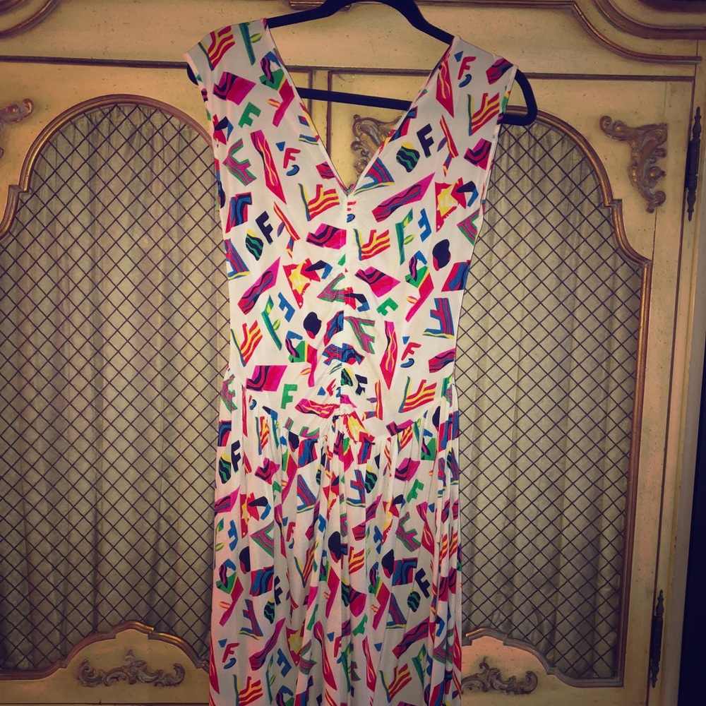 Vintage fendi multi color dress!